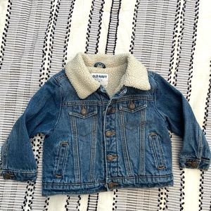 Denim Jacket with Sherpa Lining